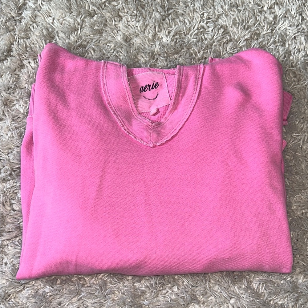 Aerie Vibrant Pink Pullover